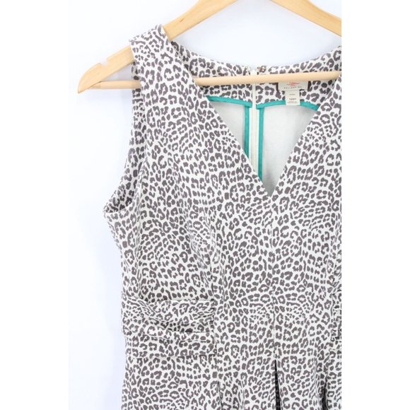 Banana Republic Issa London Dress Womens Leopard Pattern Sleeveless 12P - Picture 3 of 9